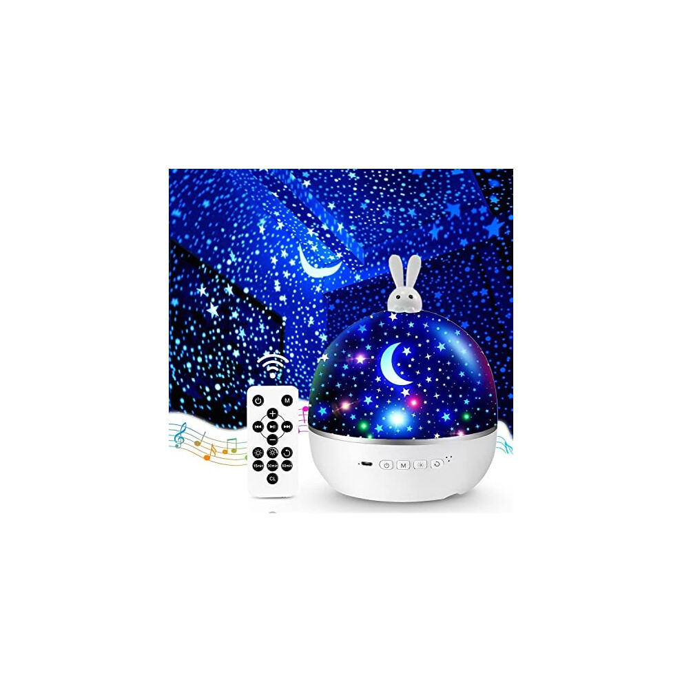 One Fire Onefire Night Kids, 7 Films + 360Rotating Baby Night Projector, Bluetooth Sensory S Projector, Timer + Remote Baby S Proje Light