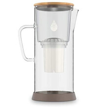 pH Restore Glass Alkaline Water Filter Jug - 3.5L Filter Water Jug with Multi-Stage Filtration, Reduces Fluoride Chlorine & impurities, Water Fil