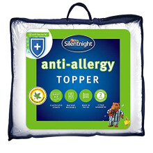 Silentnight Anti-Allergy Double Mattress Topper - Thick Deep Mattress Pad Protecting Against Allergies and Dust Mites - Hypoallergenic and Machin