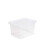 Wham 6 X 24 LITRE CLEAR PLASTIC STORAGE BOX AND CLIP LID 1