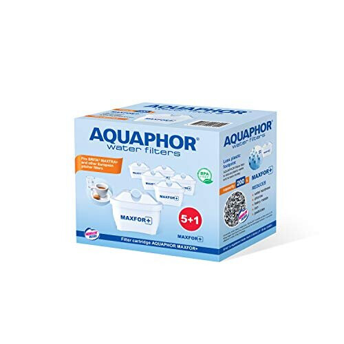 Aquaphor Aquaphor Maxfor+ Pitcher Filter, White, 6 pieces