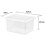 Wham 6 X 24 LITRE CLEAR PLASTIC STORAGE BOX AND CLIP LID 2