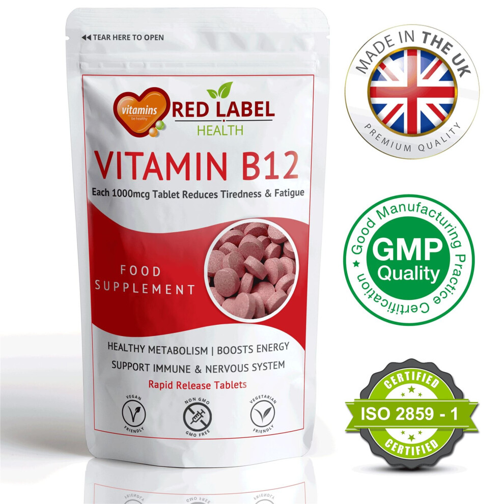 (Vitamin B12 1000mcg) Size