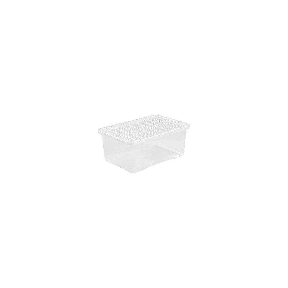 Wham Crystal 45L Box & Lid Clear(Pack Of 3) 10870 X 3