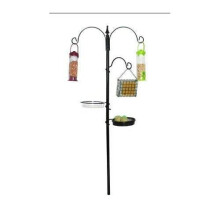 Garden Wild Bird Feeder Feeding Station + Seed Nut Feeder & Water Bath 1.9M Tall