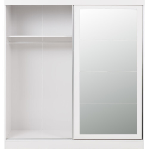Nevada 2 Door Sliding Wardrobe White Gloss 2