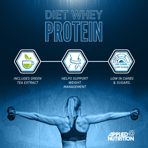Applied Nutrition Diet Whey Protein Powder 1kg - Chocolate Dessert 1