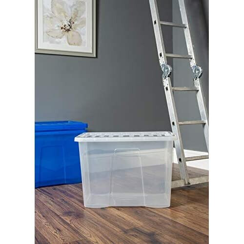 Wham Wham Plastic Storage Boxes - Pack Of 5 (80 Litre) 2