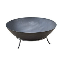 Köhko fire bowl Marbela ca. 50x50x24 cm steel with 3 feet for barbecue barbecue barbecue fire BBQ camping wonderful evening at the beach garden y