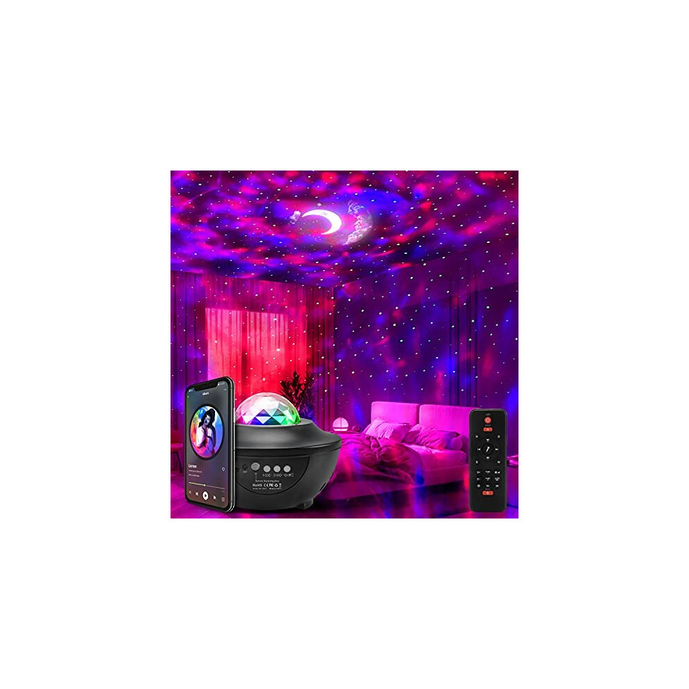 Grandisk Night Projector With Music Led Star Projector Remote Control Galaxy Star Sky Projector Starry Projector Star Projector Night Li Light