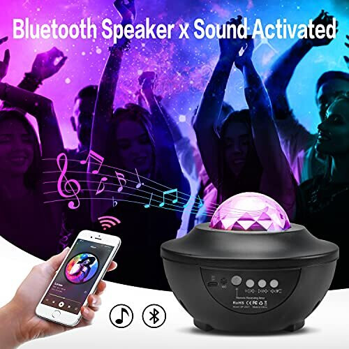 Night Light Projector with Music LED Star Light Projector Remote Control Galaxy Star Sky Projector Light Starry Projector Star Projector Night Li 2