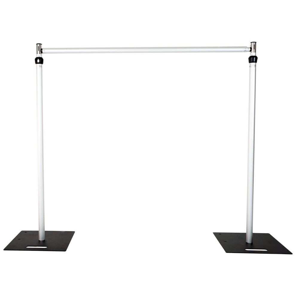 (Backdrop Stand Kit, 4x4m) Pipe and Drape Background Support System Backdrop Stand Kit Backdrop Stand For Wedding Backdrop, Party Photography, Stage Backdrop Decorative
