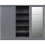 Nevada 3 Door Sliding Wardrobe Grey Gloss 8