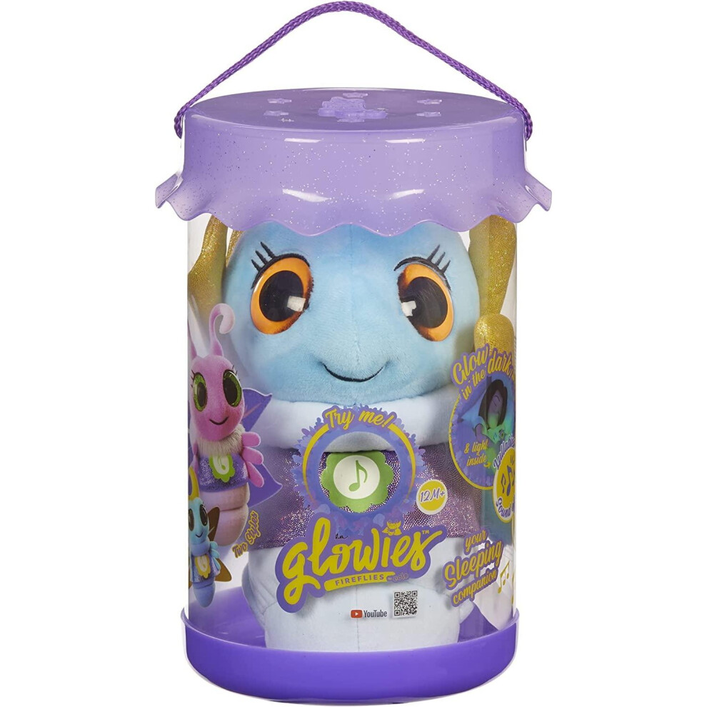 Glowies Firelfies Toddler Sleep Aid Gift Nightlight BLUE Soft Plush Toy - Plush Soft Toy