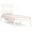 VidaXL vidaXL Bed Frame Bed Base Platform Bed White Solid Wood 90x190 cm Single 1