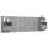 VidaXL vidaXL Bed Headboard with Cabinets Grey Sonoma Engineered Wood Wall Nightstand 3