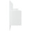 VidaXL vidaXL Bed Headboard with Cabinets White Engineered Wood Floating Nightstand 5