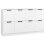 VidaXL vidaXL 2x Sideboards White Engineered Wood Storage Cabinet Home Organiser 1