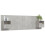 VidaXL vidaXL Bed Headboard with Cabinets Concrete Grey Engineered Wood Bed Header 3
