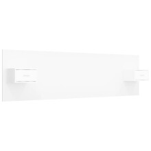 vidaXL Bed Headboard with Cabinets White Engineered Wood Floating Nightstand