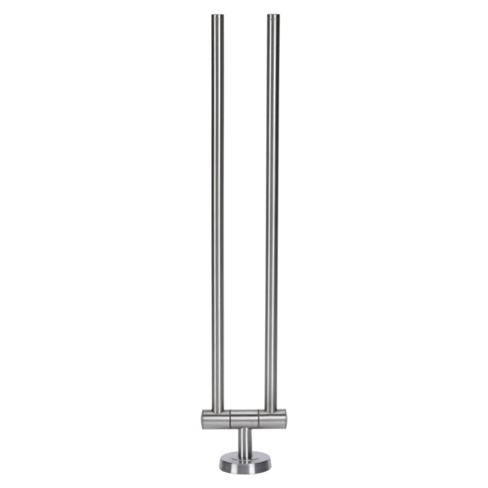Bathroom Solutions Double Towel Rail Stainless Steel Wall Mounting Rack Holder