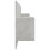 VidaXL vidaXL Bed Headboard with Cabinets Concrete Grey Engineered Wood Bed Header 5