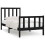 VidaXL vidaXL Bed Frame Bed Base Wooden Bed Black Solid Wood 75x190 cm Small Single 2