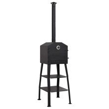 vidaXL Outdoor Pizza Oven Charcoal Fired with 2 Fireclay Stones Pizza Maker