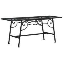 vidaXL Tree Bench 110 cm Black Steel Outdoor Seating Chair Garden Patio Bench