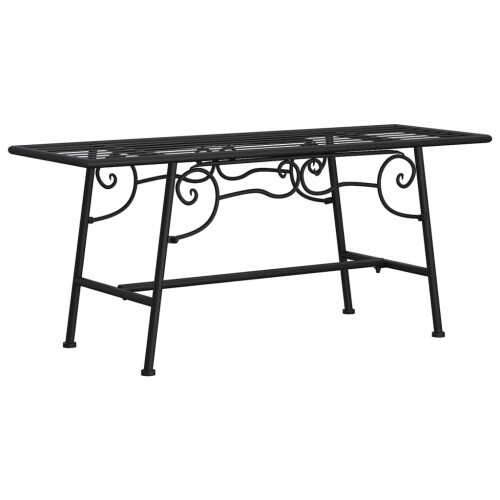 VidaXL vidaXL Baumbank 110 cm Schwarz Stahl