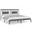 VidaXL vidaXL Solid Wood Pine Bed Frame Grey 200x200 cm Bedstead Platform Bed Frame 2