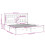 VidaXL vidaXL Solid Wood Pine Bed Frame Black 200x200 cm Bedstead Platform Bed Frame 6