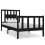 VidaXL vidaXL Bed Frame Bed Base Platform Bed Black Solid Wood 75x190 cm Small Single 2