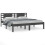 VidaXL vidaXL Solid Wood Pine Bed Frame Grey 200x200 cm Bedstead Platform Bed Frame 2
