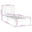 VidaXL vidaXL Bed Frame Bed Base Platform Bed White Solid Wood 75x190 cm Small Single 4