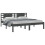 VidaXL vidaXL Solid Wood Pine Bed Frame Grey 200x200 cm Bedstead Platform Bed Frame 3