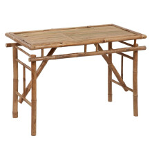 vidaXL Folding Garden Table Bamboo Outdoor Patio Camping Picnic Portable Table