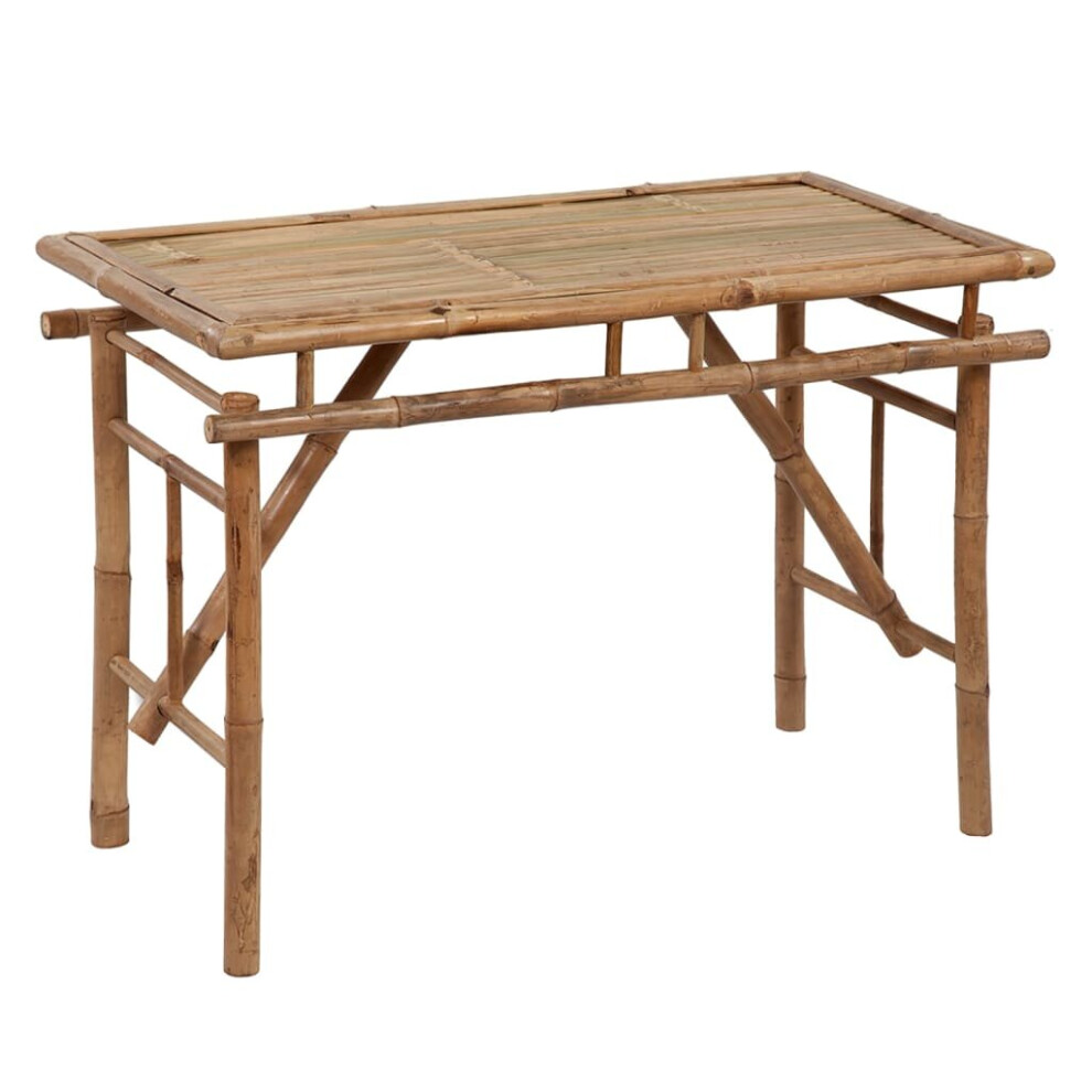 Vidaxl Folding Garden Table Bamboo Outdoor Patio Camping Picnic Portable Table