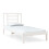 VidaXL vidaXL Bed Frame Bed Base Platform Bed White Solid Wood 75x190 cm Small Single 1