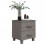 VidaXL vidaXL 2x Bedside Cabinets HAMAR Light Grey 40x35x44.5cm Solid Wood Nightstand 6