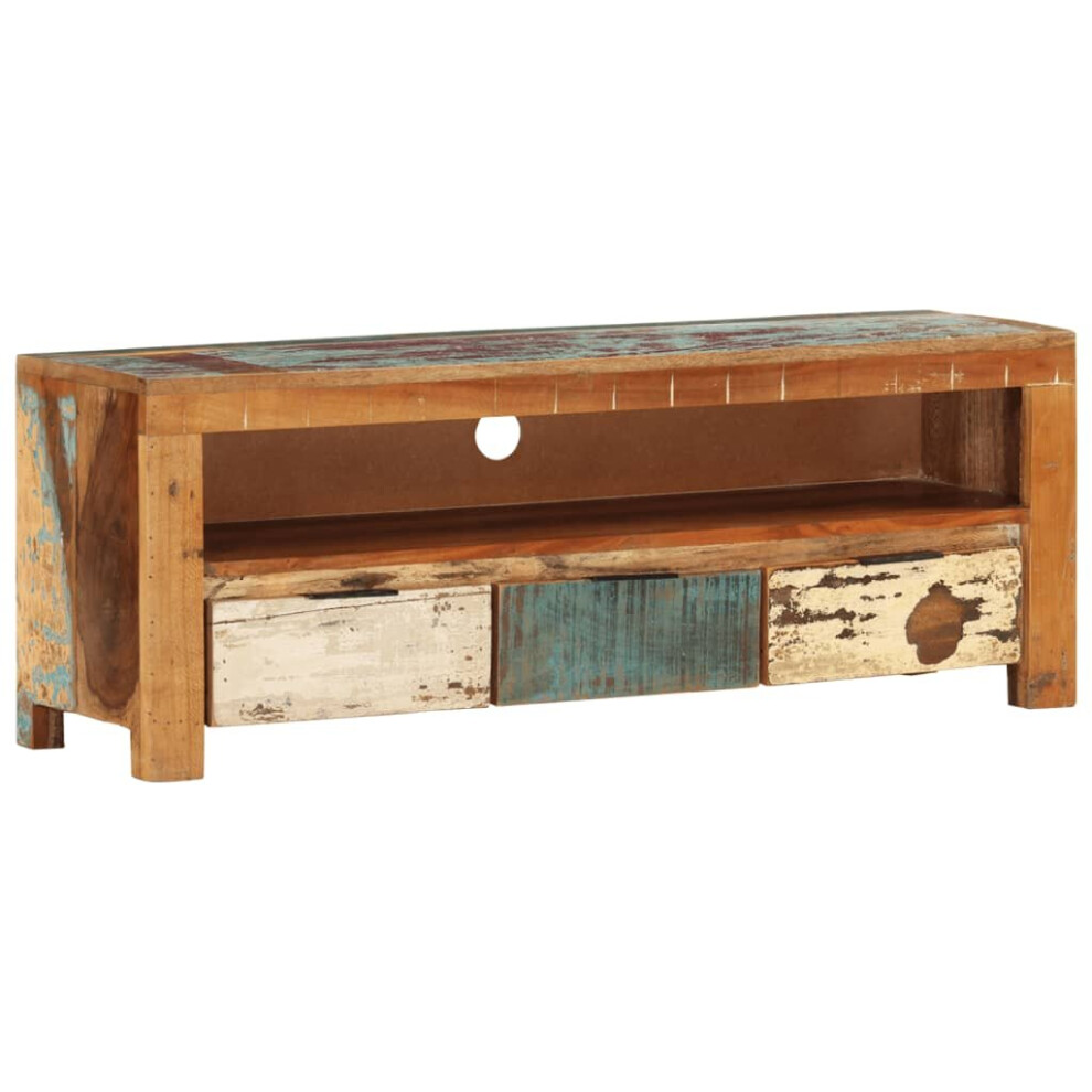 Vidaxl Tv Cabinet Solid Reclaimed Wood Plasma Stereo Cabinet Tv Unit Stand