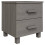 VidaXL vidaXL 2x Bedside Cabinets HAMAR Light Grey 40x35x44.5cm Solid Wood Nightstand 2