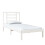 VidaXL vidaXL Bed Frame Bed Base Platform Bed White Solid Wood 75x190 cm Small Single 3