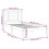 VidaXL vidaXL Bed Frame Bed Base Platform Bed White Solid Wood Pine 90x190 cm Single 6