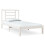 VidaXL vidaXL Bed Frame Bed Base Platform Bed White Solid Wood Pine 90x190 cm Single 2