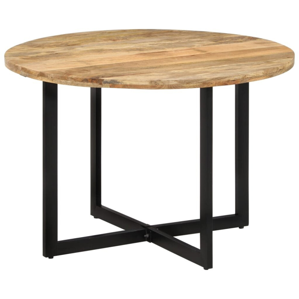 vidaXL Solid Wood Mango Dining Table Wooden Kitchen Counter Side Dinner Table