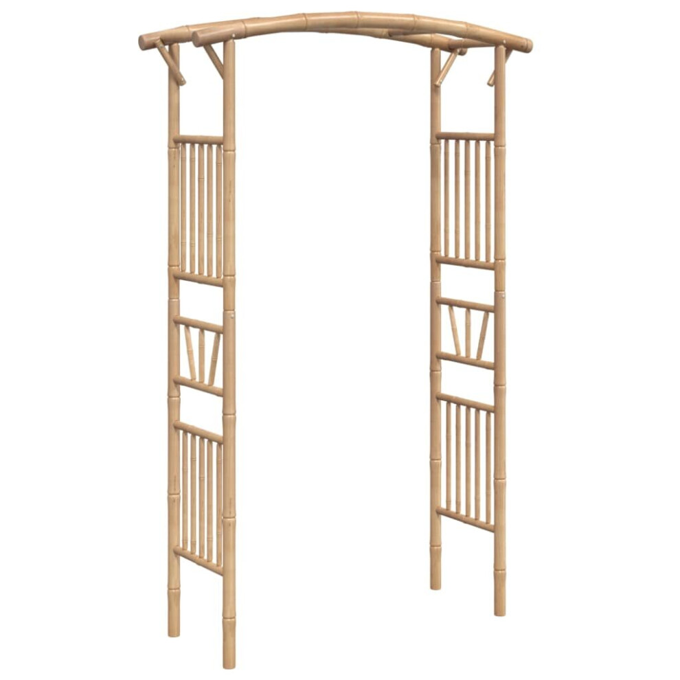 vidaXL Rose Arch Bamboo Garden Arbour Pergola Planter Patio Plant Support