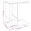 VidaXL vidaXL Side Table with Wheels White Engineered Wood Accent Tea Laptop Table 2