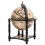 VidaXL vidaXL Solid Wood Eucalyptus Globe Bar Wine Stand Black Wooden Wine Storage 5
