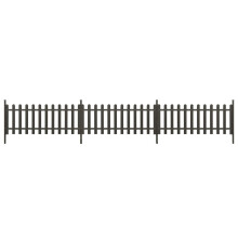 vidaXL Lattenzaun mit Pfosten 3 Stk. WPC 614x80 cm